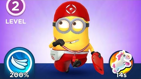 Minion Rush Gameplay 2022 - Lifeguard Minion Collect Bananas (iOS/Android Games)