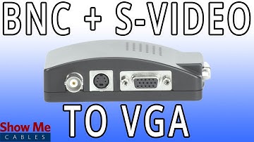 BNC & S-Video To VGA Converter - Quickly Change Video Signals #47-300-008