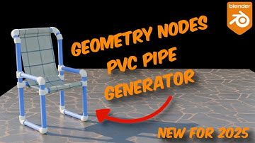 Eenvoudige pijpmaker in Blender met geometrieknooppunten