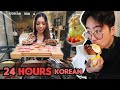 24 Hours of Eating KOREAN Food ft. Egg Toast, KBBQ and Patbingsu!