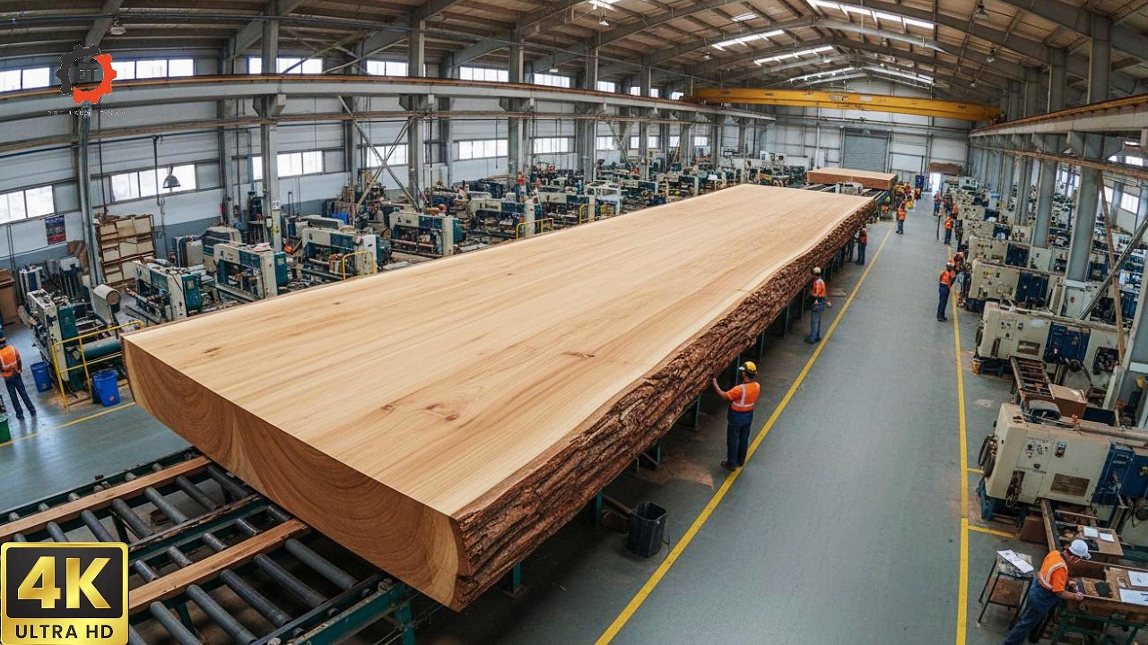 Extreme Giant Wood Processing | Massive Logs Cut by Heavy Machinery