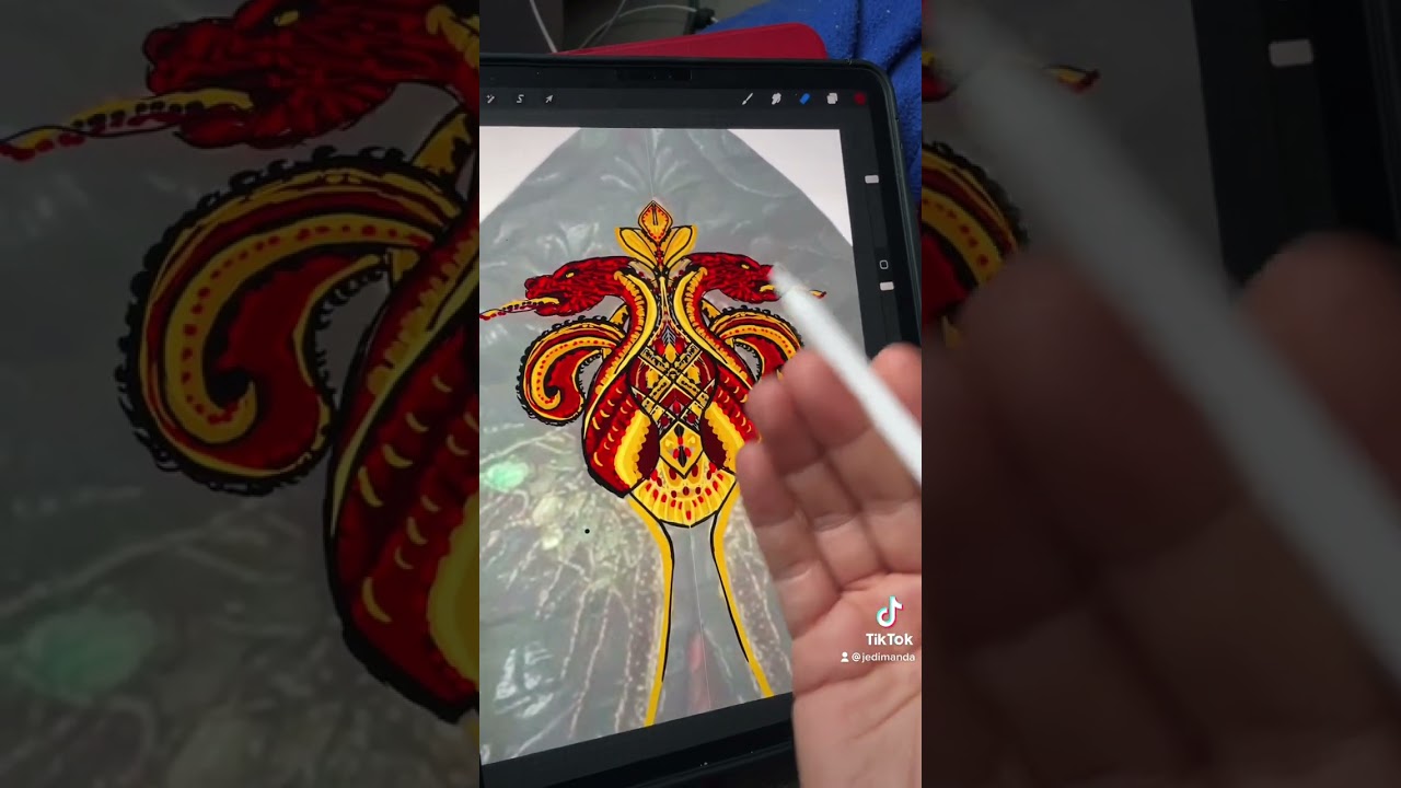 DRAGON EMBROIDERY BEGINS 🐉 | Making Rhaenyra Targaryen