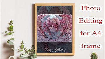 Photo editing for A4 Frame|Photo frame making|editing|Canva editing|photo editing|Craft video|Diy