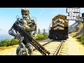 ГТА 5 МОДЫ ТЕРМИНАТОР VS ПОЕЗД! #34 ОБЗОР МОДА В GTA 5! ЭКСПЕРИМЕНТЫ В ГТА ВИДЕО ИГРЫ ГТА 5 С МОДАМИ