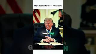 Trump’s Real Estate Order: Building The Future Of America 🏗️ #trump