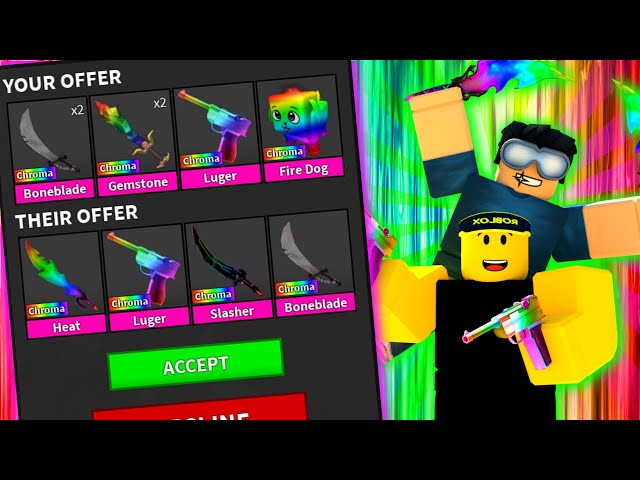 Trading Chroma Heat! Using Mm2 Values And Not Supreme.Right now looking for  C shark or C Fang with adds! (offers are completely allowed) :  r/MurderMystery2