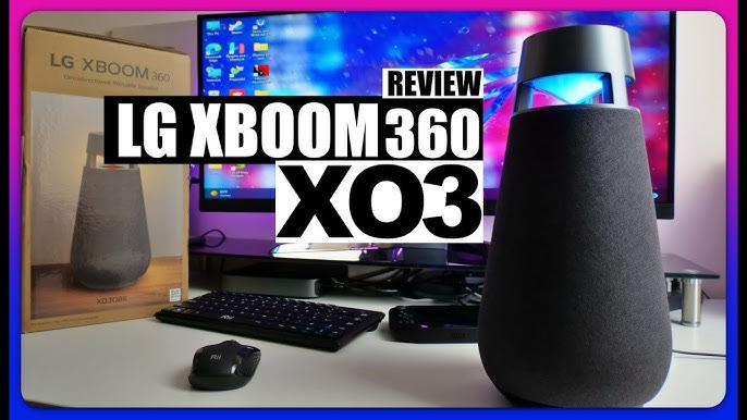 LG XBOOM 360 XO3 - Portable Bluetooth Speaker with 360 Sound, Customizable  Mood Lighting - YouTube