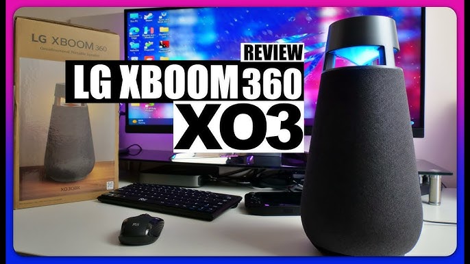 Speaker Bluetooth - XBOOM XO3 Lighting Mood with Customizable LG Sound, Portable - 360 YouTube 360