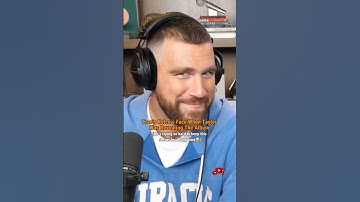 Travis Kelce’s Reaction to Taylor Swift Revealing Her New Album😂😂 #taylorswift #traviskelce