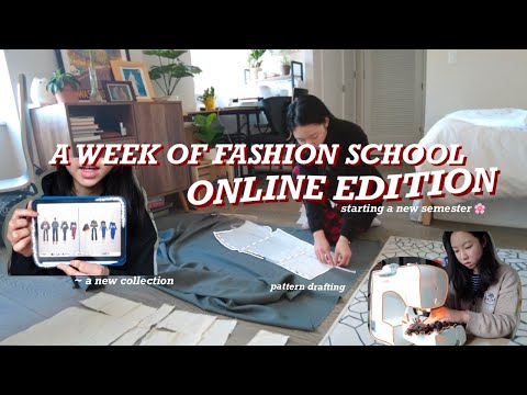 オンラインファッションスクールの1週間|ニューヨークのファッション学生、パーソンズアートスクールのvlog