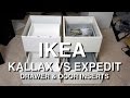 IKEA Kallax vs Expedit Shelf Insert Comparison