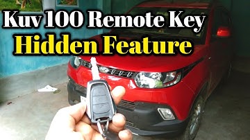 Kuv100 remote key hidden features | kuv100 key feature
