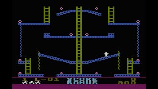 Atari 8-Bit Game Play, Jumpman Junior