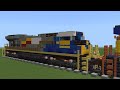 CSX 1982 Seaboard System Heritage Unit ES44AH Minecraft Tutorial