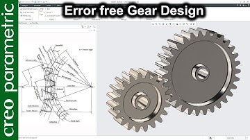 Spur gear in Creo Parametric | Error free equation driven gear design in Creo Parametric