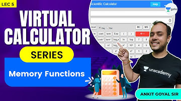 #5 Memory Functions | Virtual Calculator | GATE 2022 | #AnkitGoyal