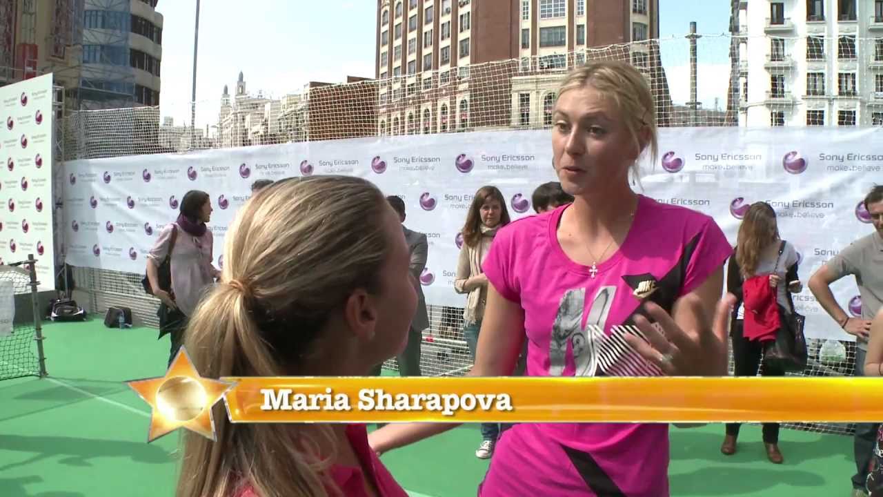 Maria Sharapova chats to Dominika Cibulkova in Madrid (CC Subtitles)