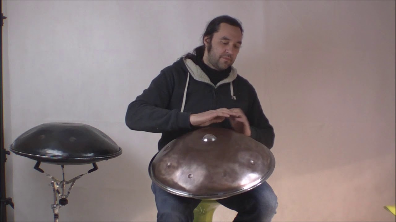 Handpan Om Dur 9 Töne Stainless Steel Baur&Brown 432 Hz