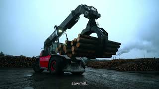 TW LogStacker RTD17 in Action at the sawmill