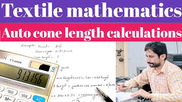 Auto cone length calculations|spinning calculations|bloach tech info