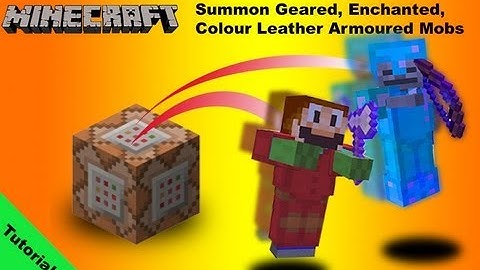 Tutorial Summoning Mobs with coloured and enchanted armour in Minecraft 1.7