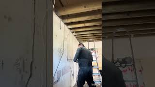 Renovation Progress: Electrical Chases #property #development #uk #flip #viral