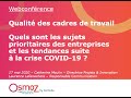 Webinar certivaosmoz  sujets prioritaires des entreprises et tendances suite  la crise covid19