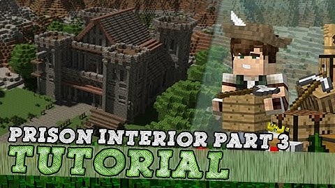Minecraft Tutorial: Medieval Prison Interior! - Part 3/3