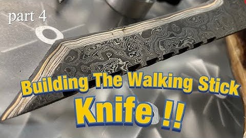Building The Walking Stick With Knife !! part 4