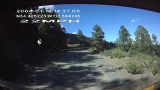 FR-261 East Bound towards 5-Corners we bank left hard down FR-261 to Breezy Pine Rd.
