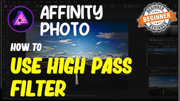 Affinity Photo How To Use High Pass Filter