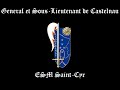 Gnral et souslieutenant de castelnau chant de la promotion esm saintcyr 20112014