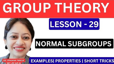 Identify Normal Subgroups Fast! #Maths #normalsubgroup 