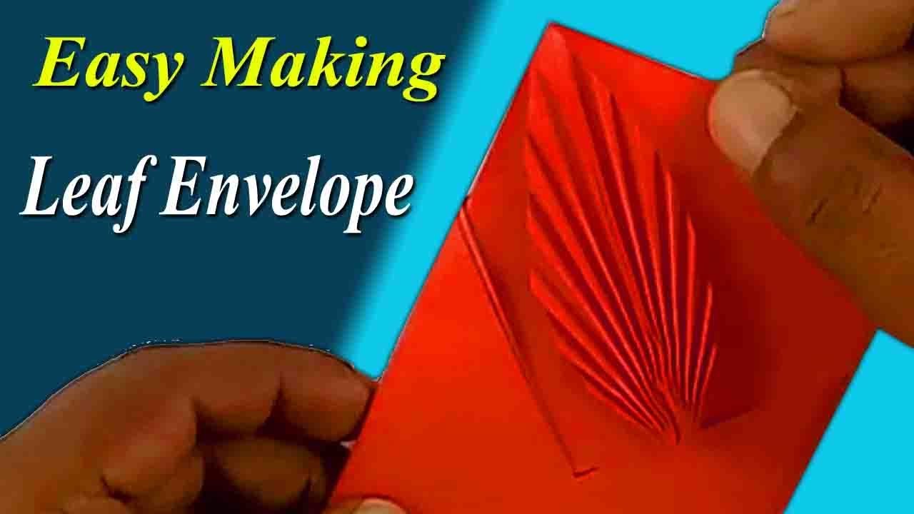 Howto Make The Leaf Envelope With Origami Paper Youtube
