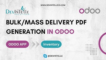Bulk/Mass Delivery PDF Generation in Odoo | Delivery Multiple Pdf Generation