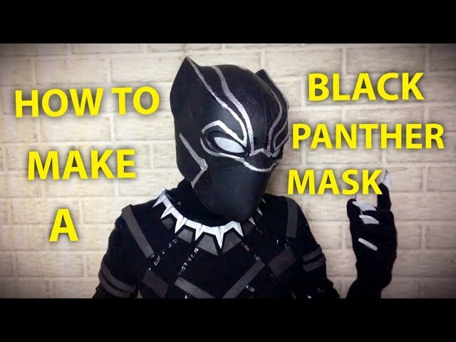 Make A Diy Black Panther Mask! - Youtube