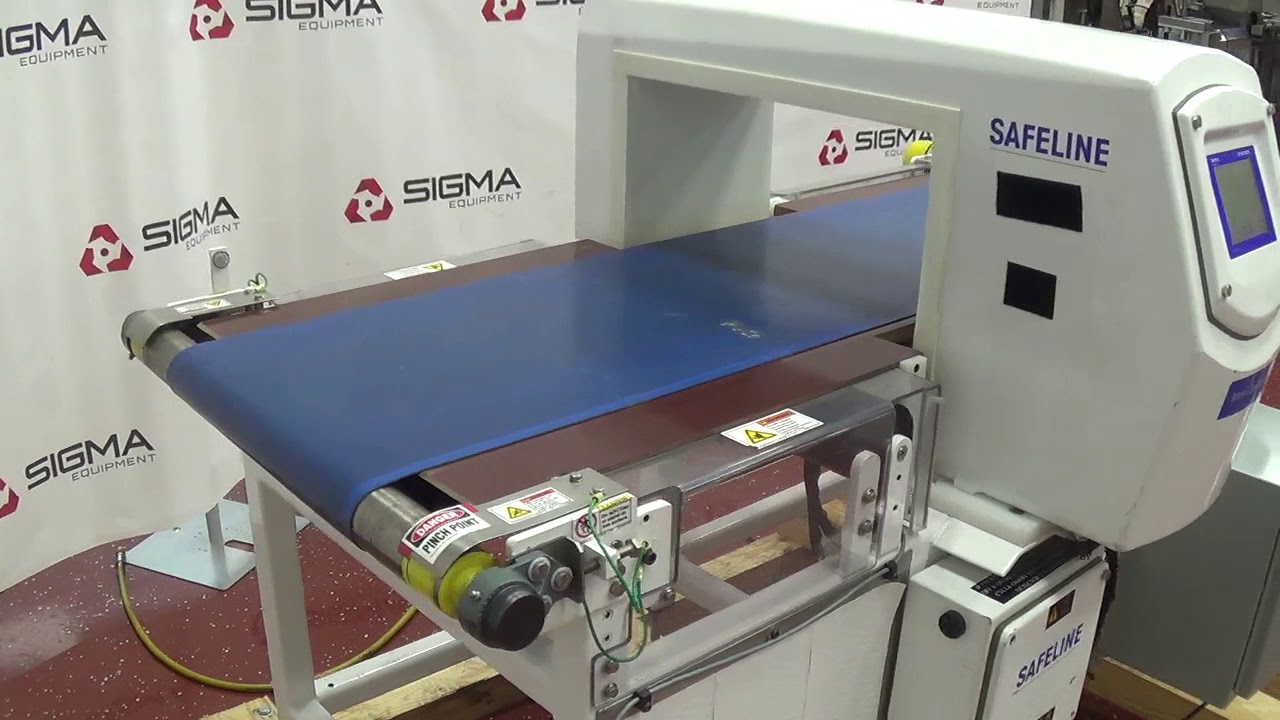 Safeline Conveyor Belt Metal Detector 18" Wide SIGMA Equipment YouTube