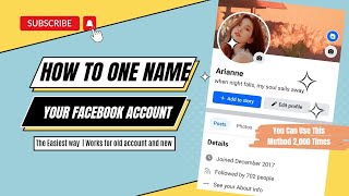 How to Change Your Facebook Name to a Single Name | 2 minutes Tutorial