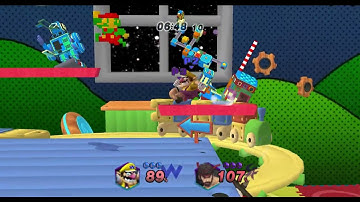 Smash Project M Ex Remix DX - Ryu vs Wario