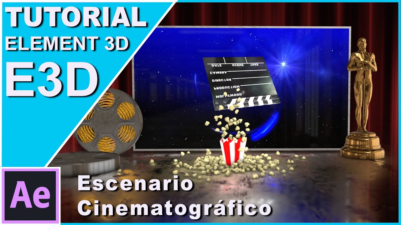 TUTORIAL proyecto cinematográfico Cecil-Cecil y mepasoaMac PALOMITAS de CINE | Element 3D