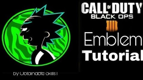 Call of Duty Black Ops 4 Cod BO4 Emblem Tutorial
