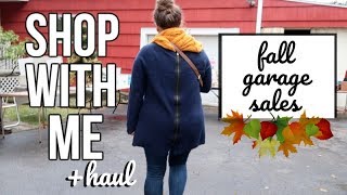 GARAGE SALE WITH ME | HAUL | FALL