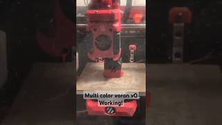 voron v0 multi color! pico mmu fully working with filament cutter and purge bucket #3dprinted