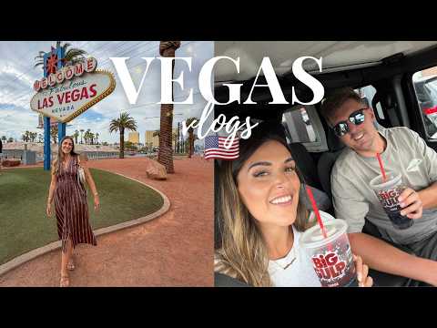 OUR LAST DAY IN LAS VEGAS! 😭🎰 CHECKING OUT OF THE BELLAGIO, OUTLET SHOPPING & VEGAS SIGN