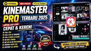 kinemaster pro terbaru 2025 | kinemaster editing | efek klip grafis poster mono