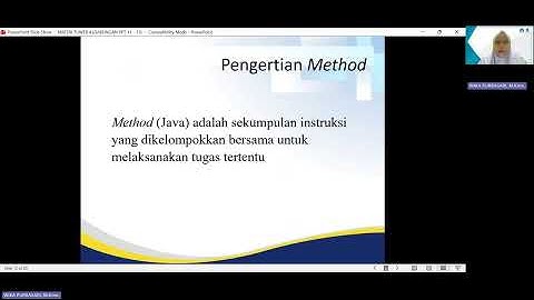 TUTORIAL WEBINAR (TUWEB) 4 Algoritma dan Pemrograman Kelas STSI4102.330