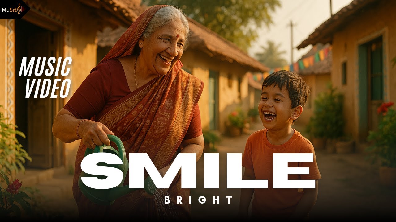 Smile Bright 😊 | Uplifting English Song About Happiness & Positivity | Official Lyric Video