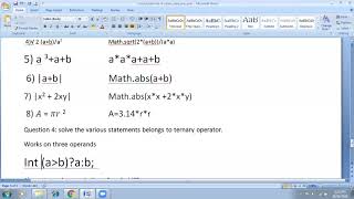 solved job val data java exp tern   (answers also written in description)