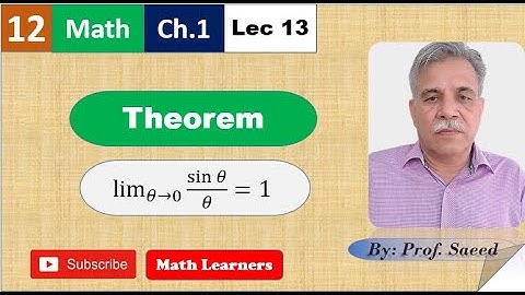 2nd year Mathematics Lec 13 Exercise 1.3 Theorem.