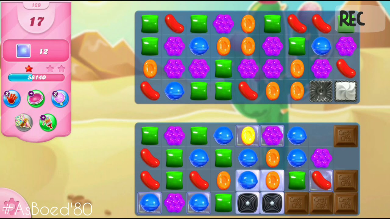 Candy Crush Saga Level 120 - YouTube